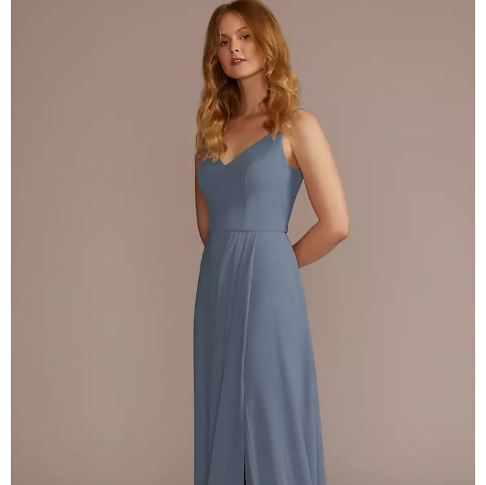 Elegant Blue Sleeveless Dress